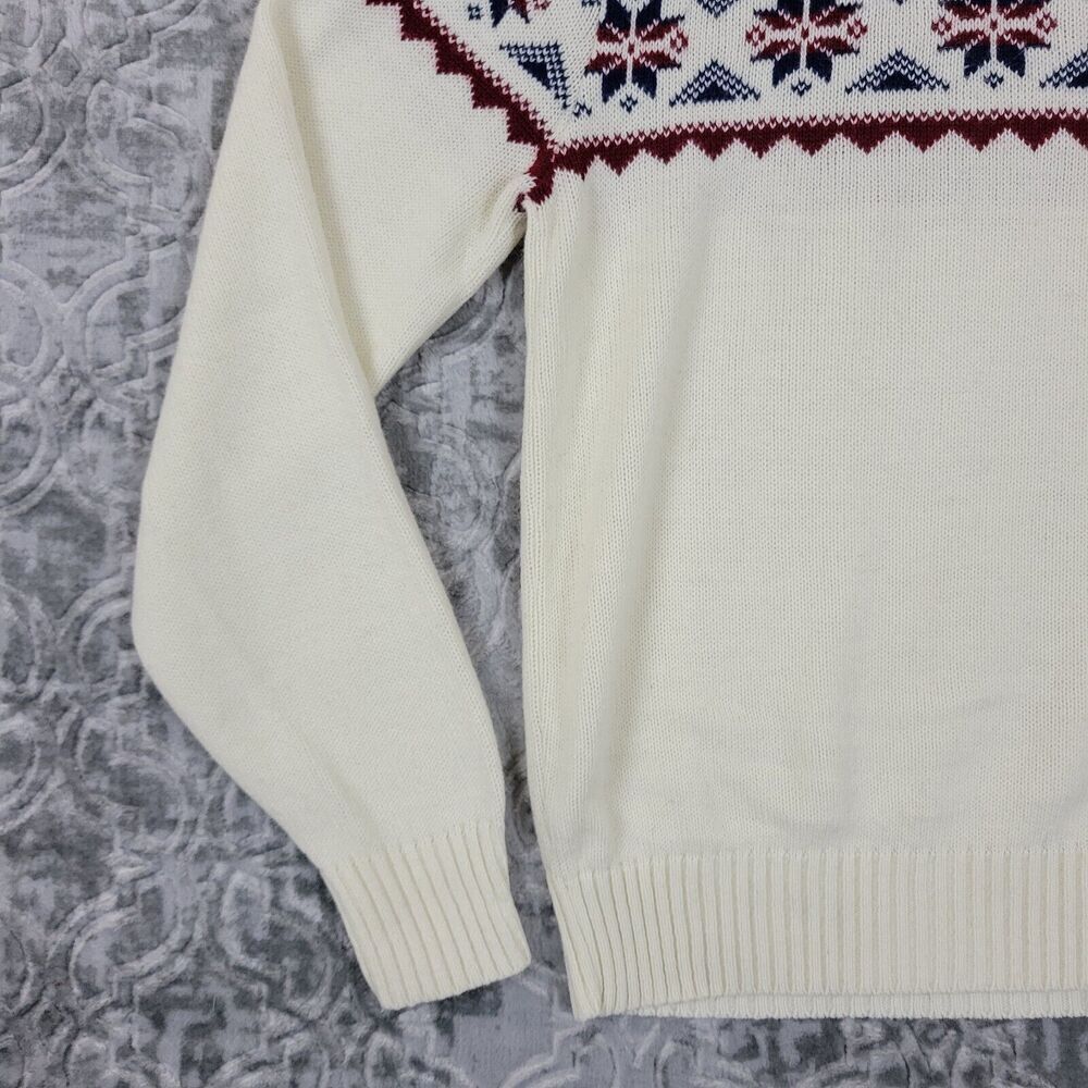 Vintage Sears Sweater Women’s Small White Sportswear Winter Made In The USA - Picture 6 of 13